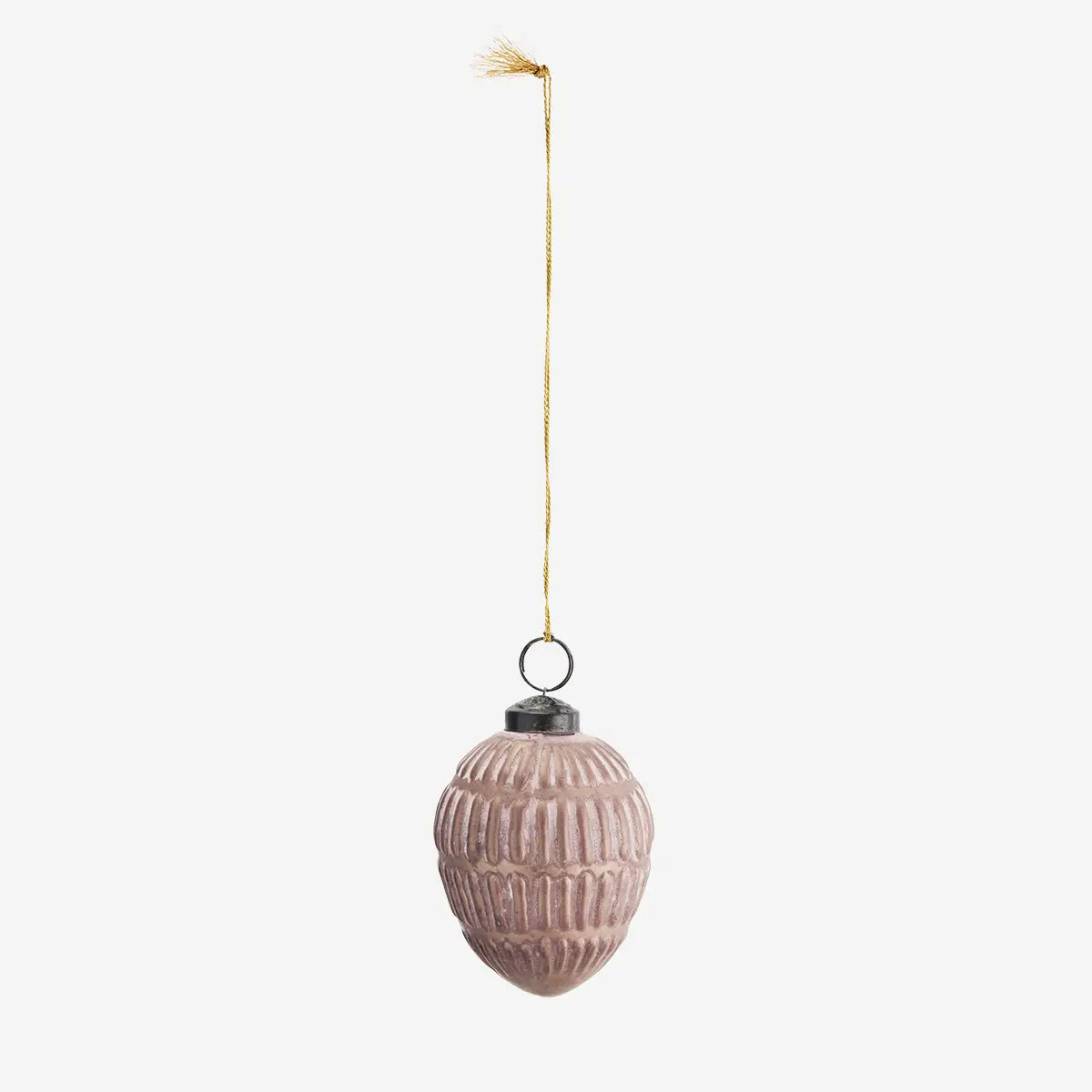 Madam Stoltz Decoration - Hanging Glass Rose Egg