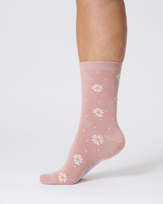 Thought Ladies Socks - Ditsy Daisy Bamboo Socks