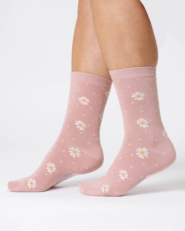 Thought Ladies Socks - Ditsy Daisy Bamboo Socks