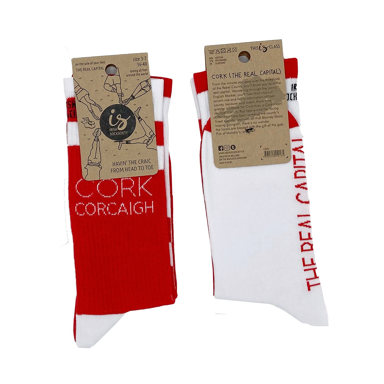 Irish Socksciety Socks - Cork The real Capital