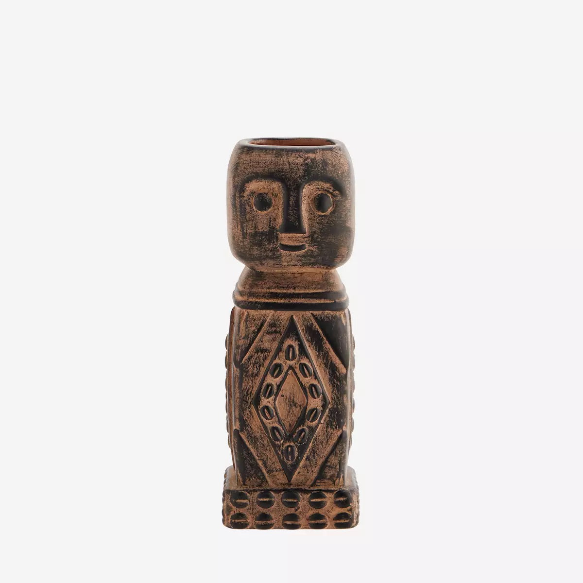 Madam Stoltz Vase - Terracotta Stoneware Vase with Imprints