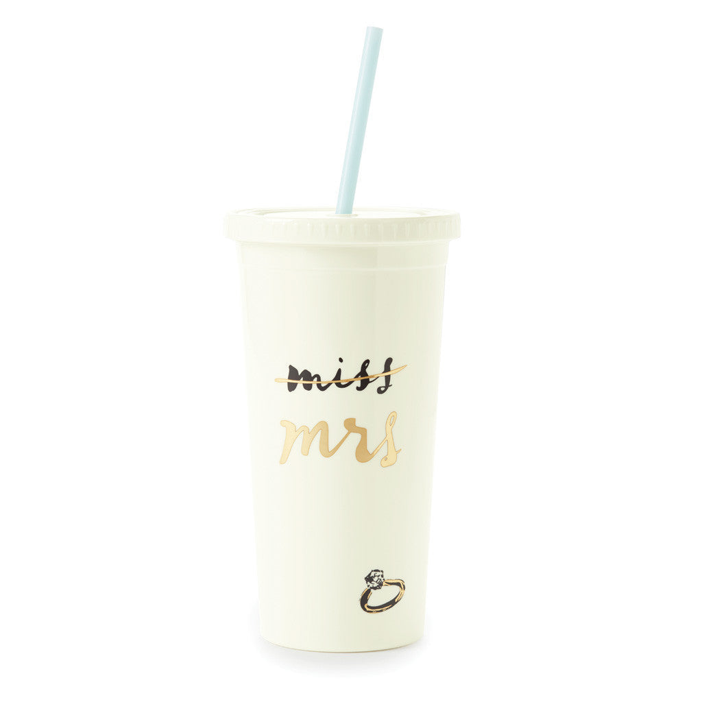 Kate Spade Bridal - Tumbler with Straw