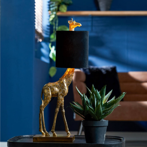 L&L Light - Giraffe Table Lamp - Antique Bronze