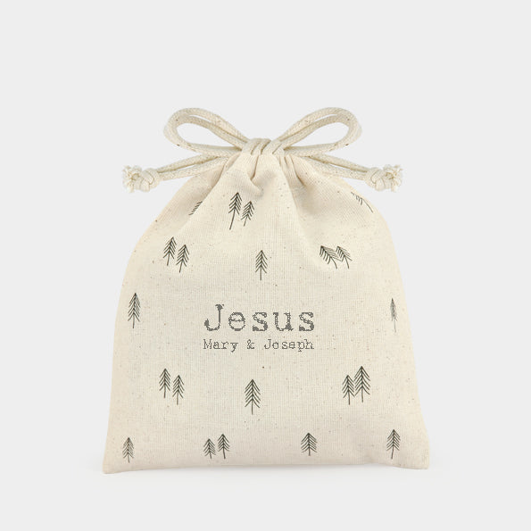 East of India Christmas - Nativity Bag set of Jesus, Mary & Joseph