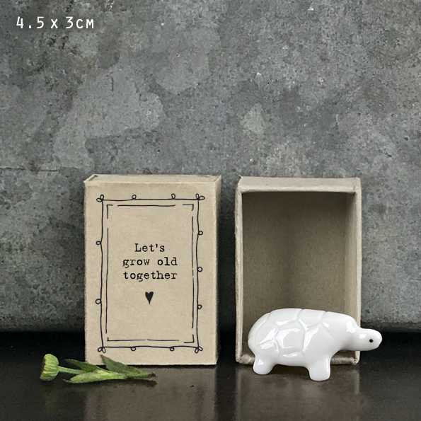 East of India - Porcelain Matchbox Sentiments - Tortoise