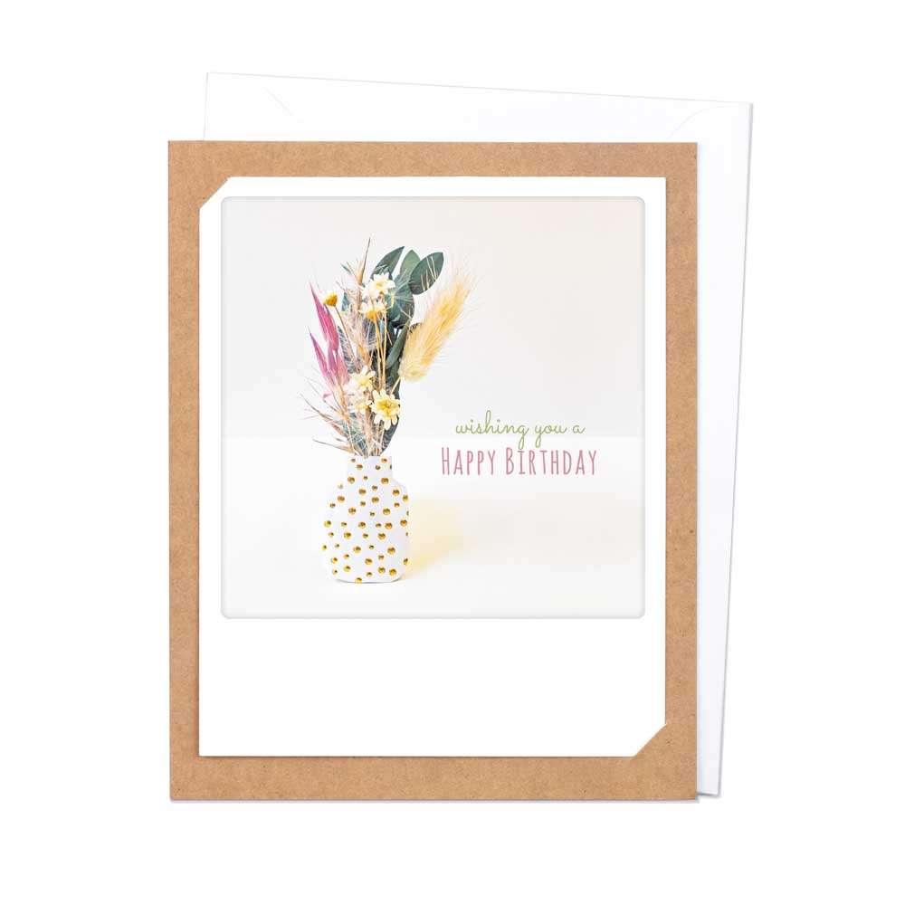 Pickmotion Photo-Card - Birthday Flower Vase