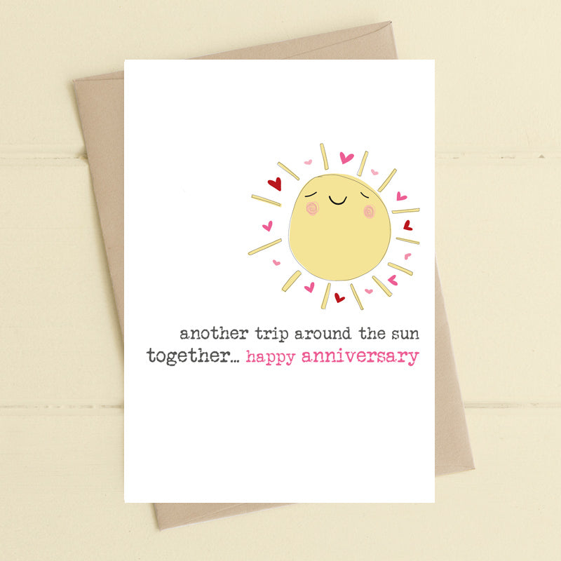 Dandelion Card - Anniversary – another trip around the sun