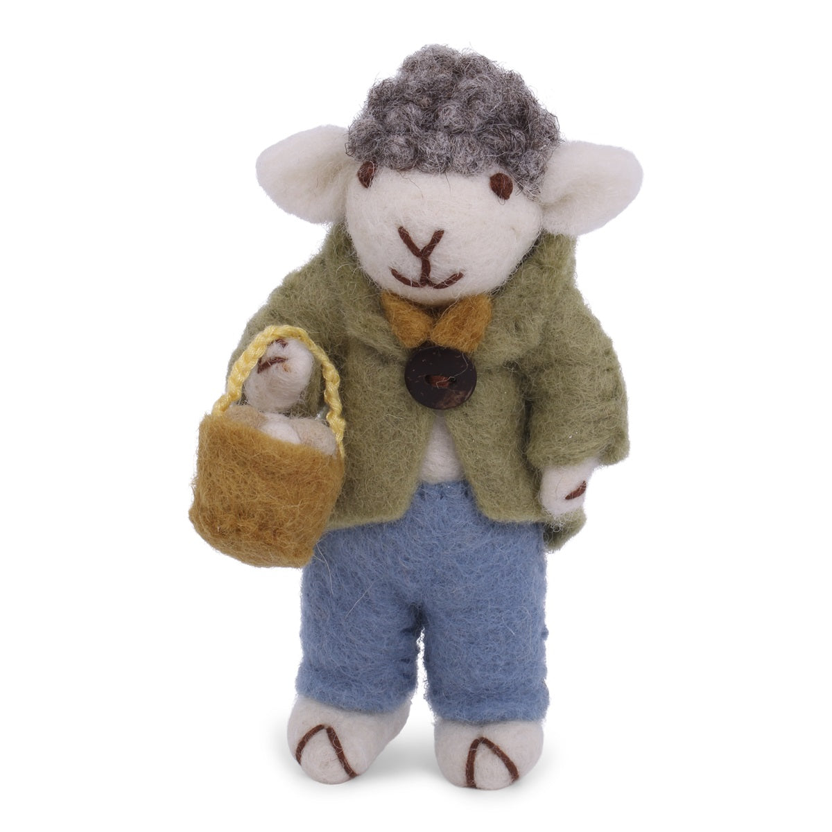 Gry & Sif Decoration - Felt Sheep Farmer