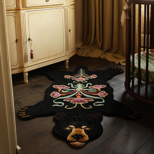 Doing Goods Rug - Blooming Black Bear