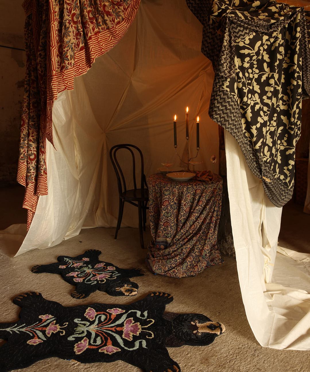 Doing Goods Rug - Blooming Black Bear