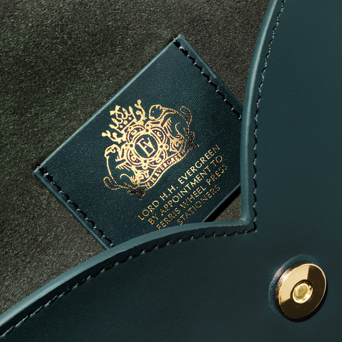 Ferris Wheel Press Leather Stationery - The Pendant Folio A5 / Deep Teal