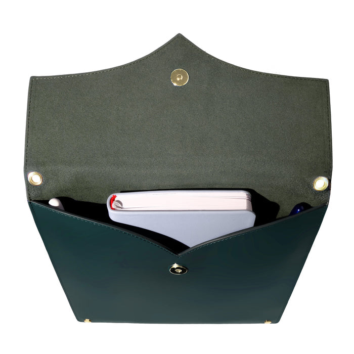 Ferris Wheel Press Leather Stationery - The Pendant Folio A5 / Deep Teal
