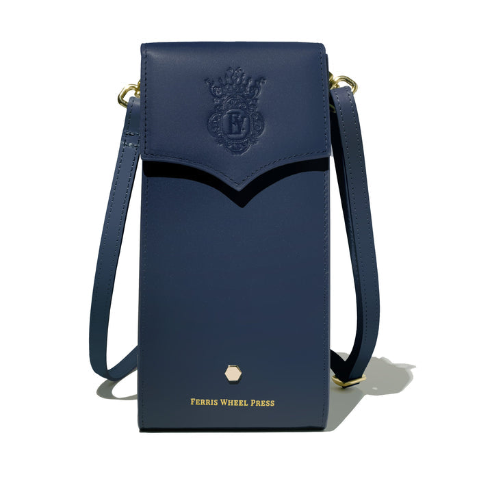 Ferris Wheel Press Leather Stationery - The Pendant Purse / Navy