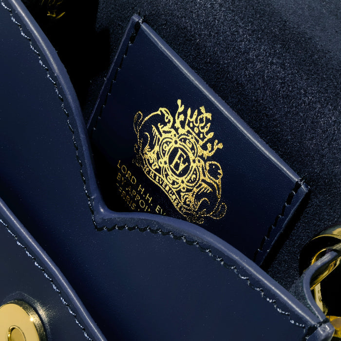 Ferris Wheel Press Leather Stationery - The Pendant Purse / Navy