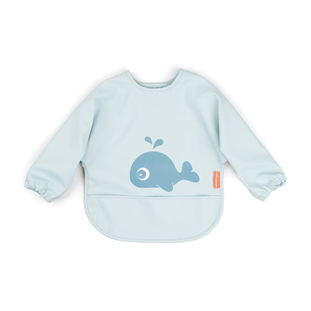 Done by Deer Eating - Sleeved Pocket Bib - Wally Blue