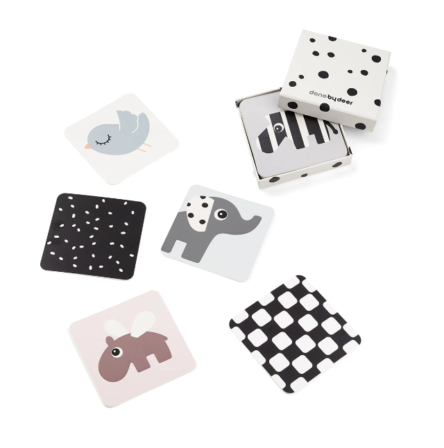 Done by Deer Playing - Baby Contrast Card 10 Pack - Deer Friend