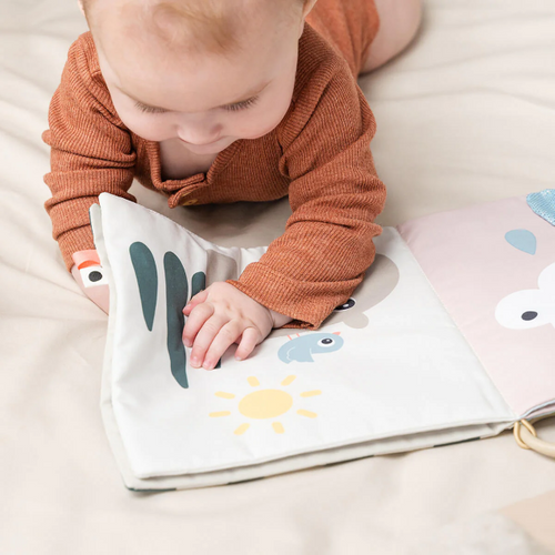 Done by Deer Playing - Tummy Time Soft Book - Deer Friends Colour Mix