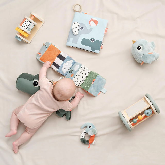 Done by Deer Playing - Tummy Time Soft Book - Deer Friends Colour Mix