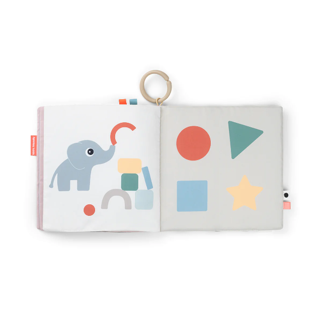 Done by Deer Playing - Tummy Time Soft Book - Deer Friends Colour Mix