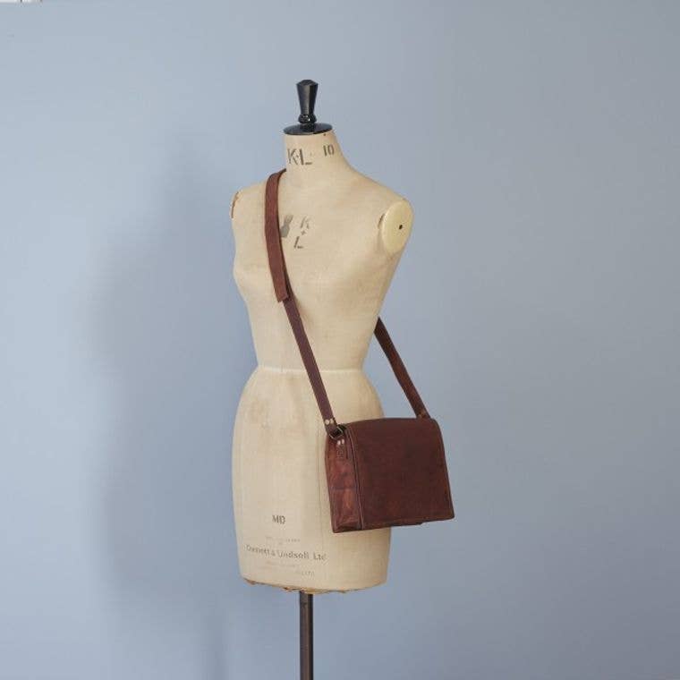 Paper High - Leather Messenger Bag - Small