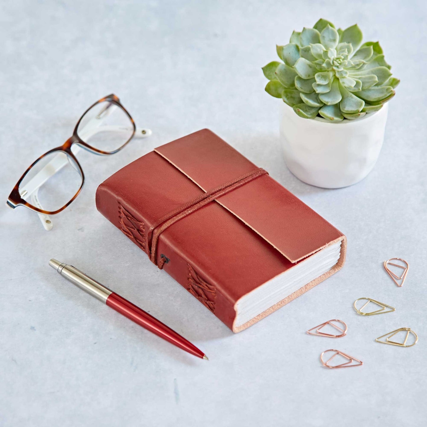 Paper High Journal - Plain Leather