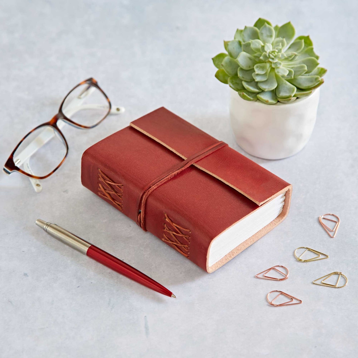 Paper High Journal - Plain Leather