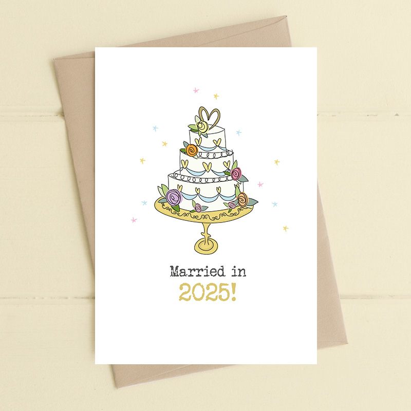 Dandelion Card - Married in 2025