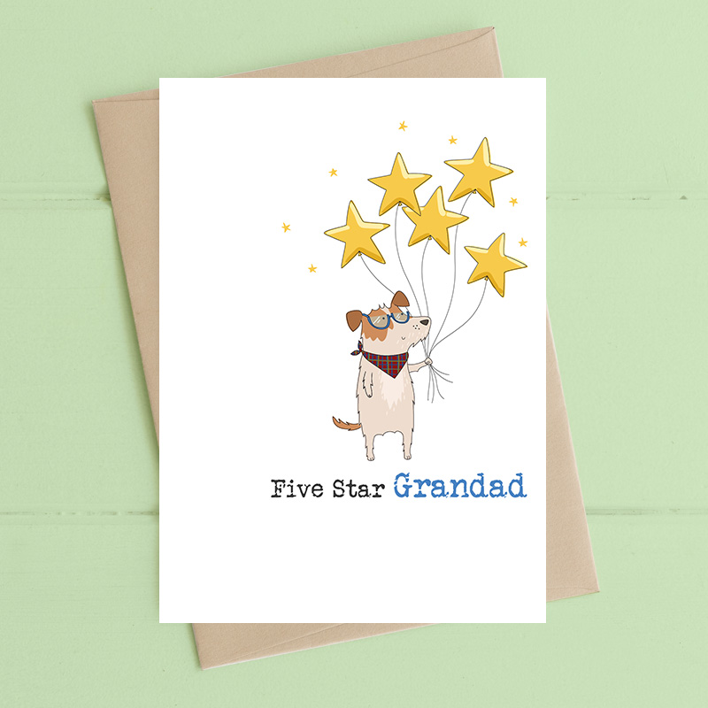 Dandelion Card - Five Star Grandad