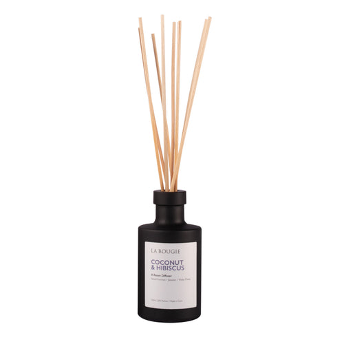 La Bougie Reed Room Diffuser - Coconut & Hibiscus