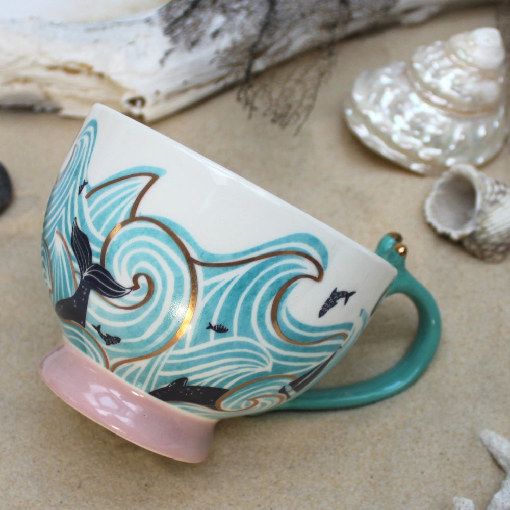 Disaster Designs Ceramics - By The Sea Storm Tea Cup