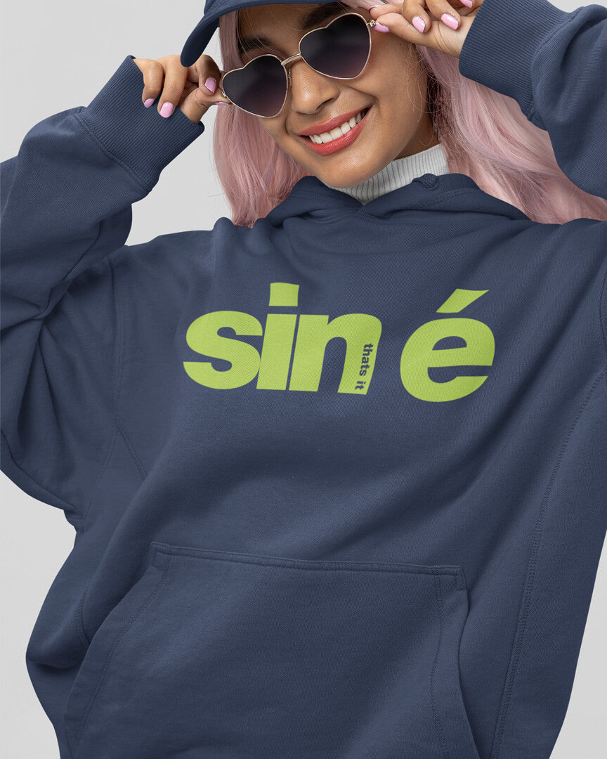 Fukil Hoodie - Sin é (Navy & Lime)