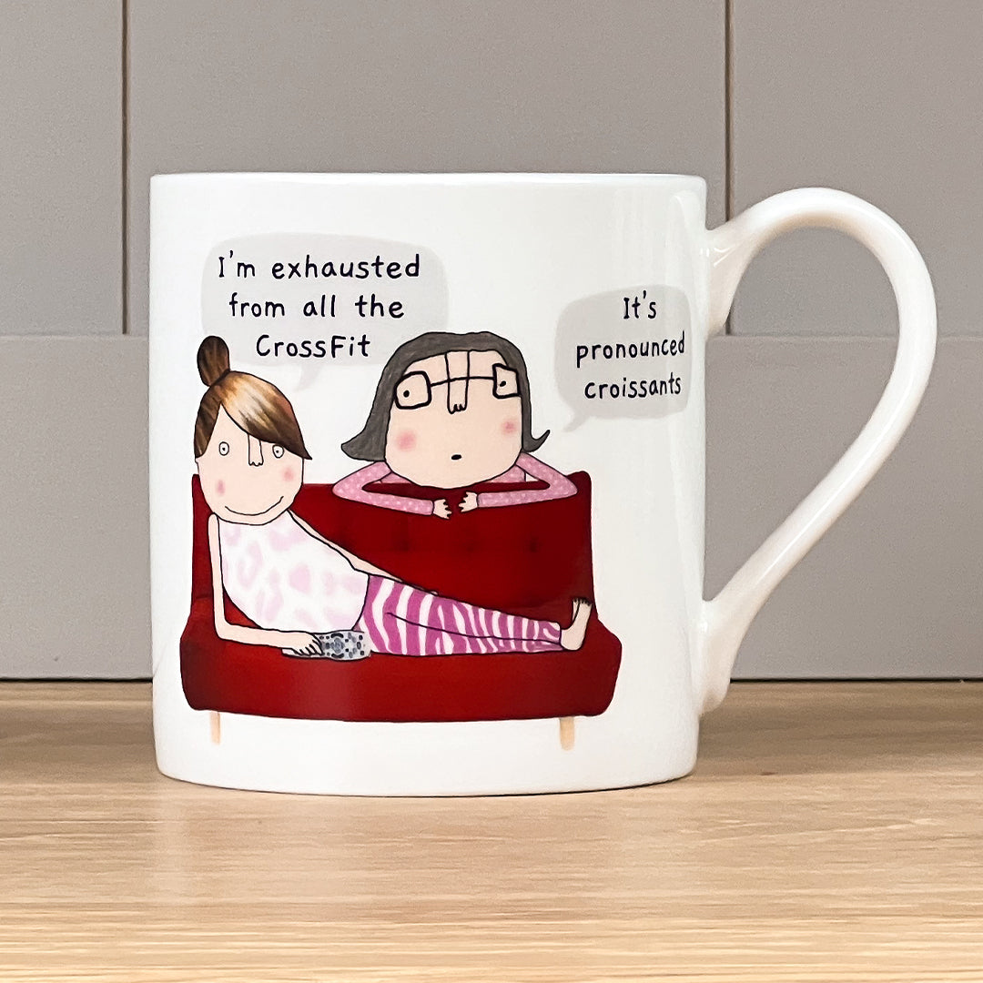 Rosie Made a Thing Mug - CrossFit/Croissants Mug