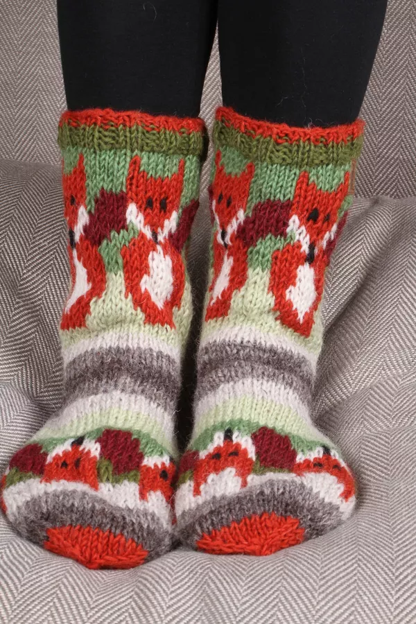 Pachamama Sofa Socks - Skulk of Foxes