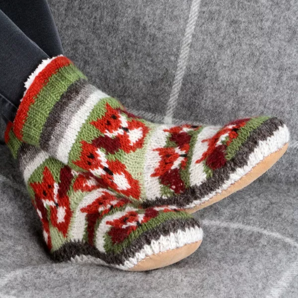 Pachamama Slipper Socks - Skulk of Foxes
