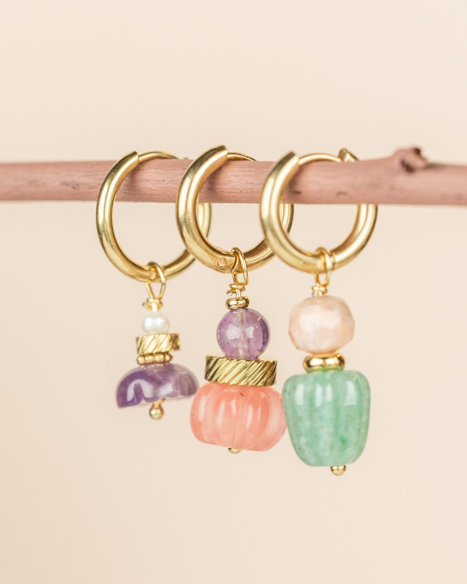 My Heritage Earrings - Hanging Gems