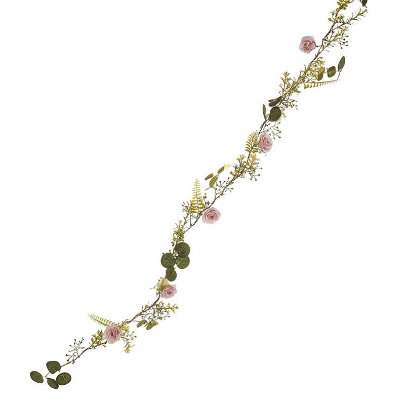 Heaven Sends - Pink Rose Garland