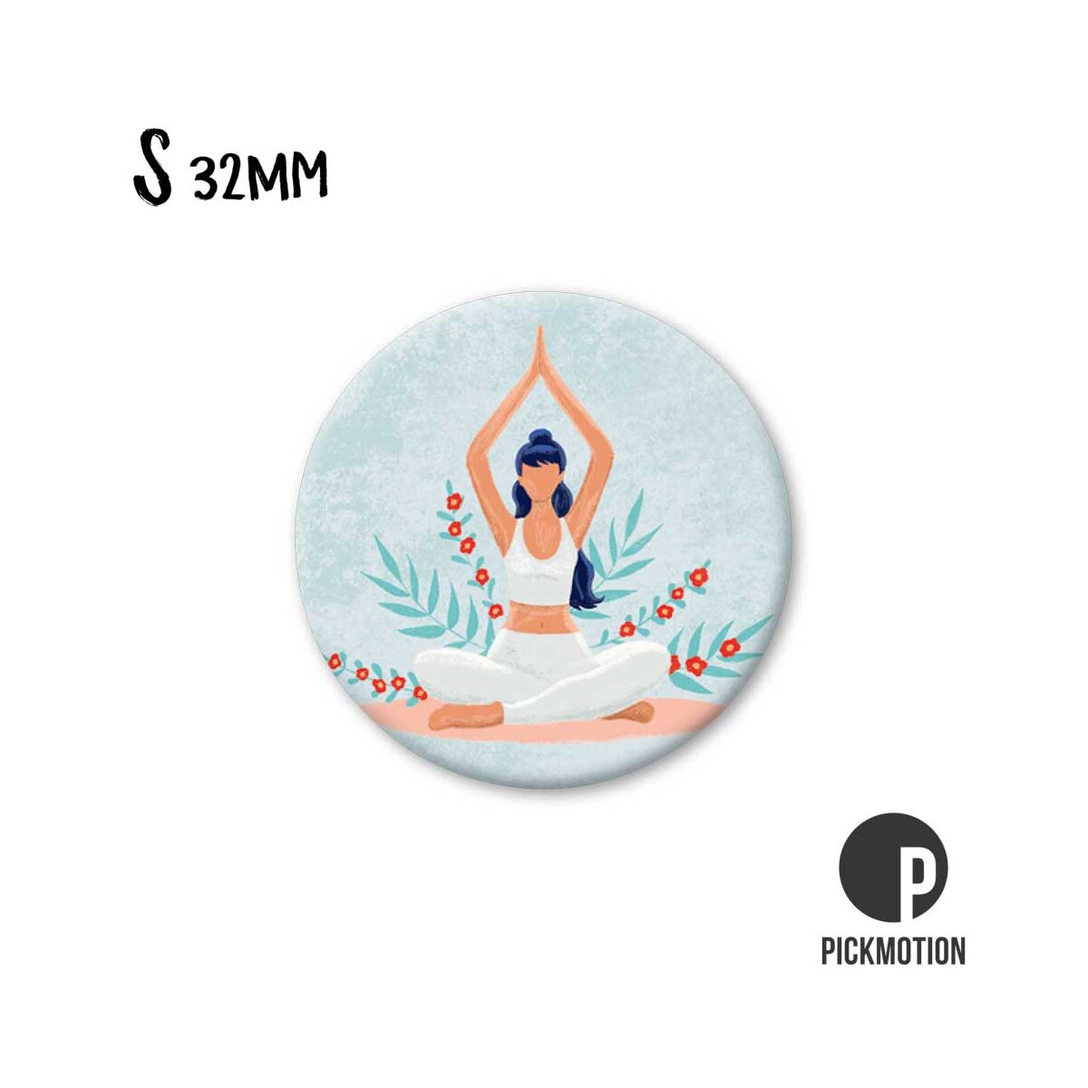 Pickmotion Magnet Small - Yoga Girl