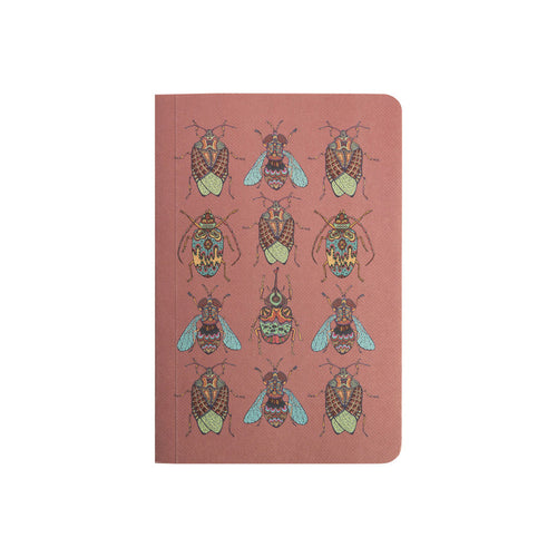 Tranquillo Stationery - A6 Notebook Vibrant Beetles