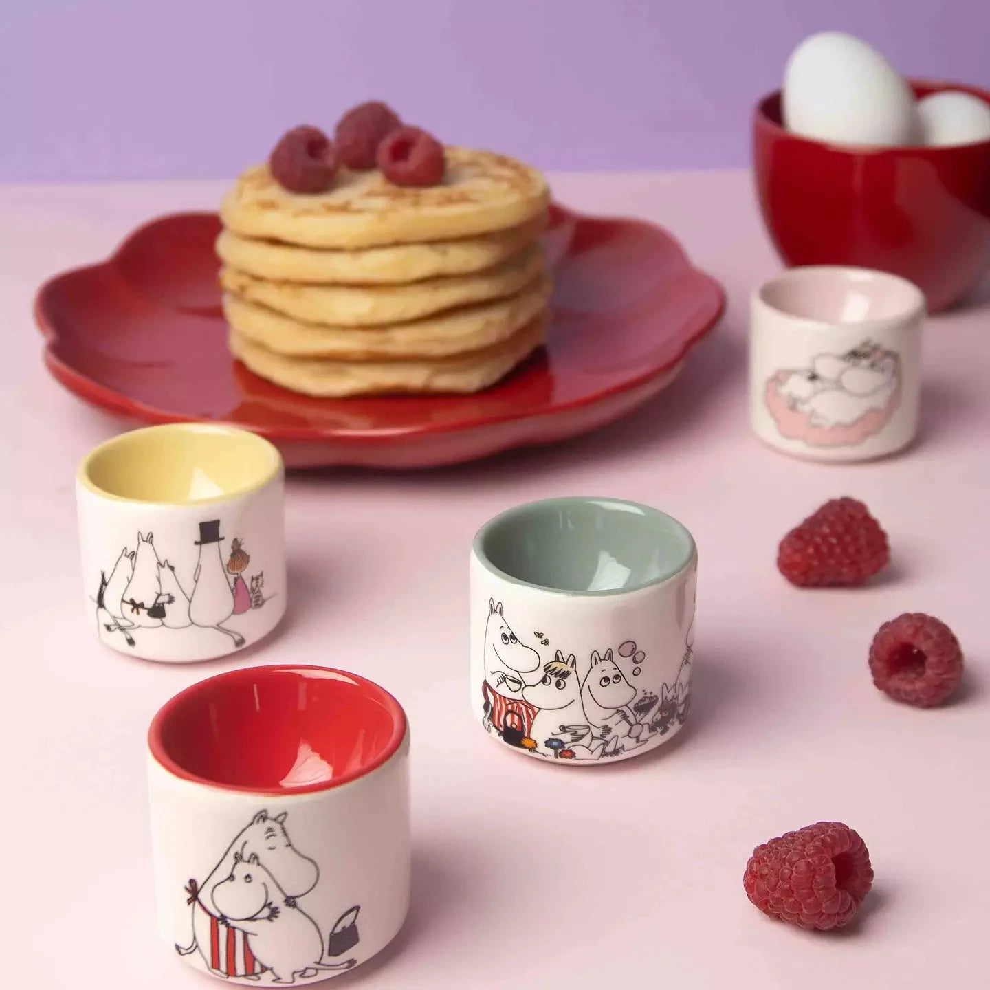 Pluto Design Egg Cup - Moomin Love Set