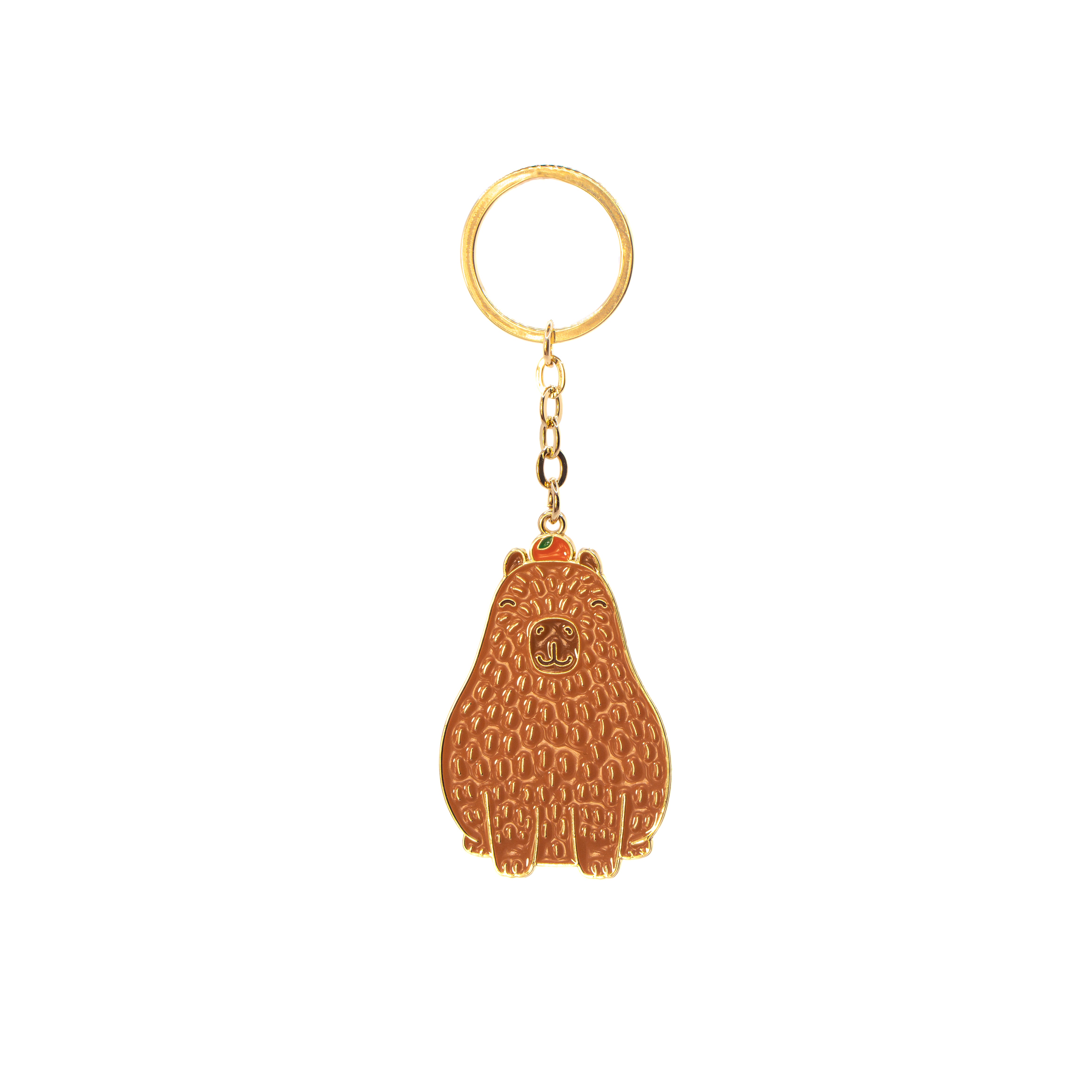 Sass & Belle Keyring - Enamel Capybara