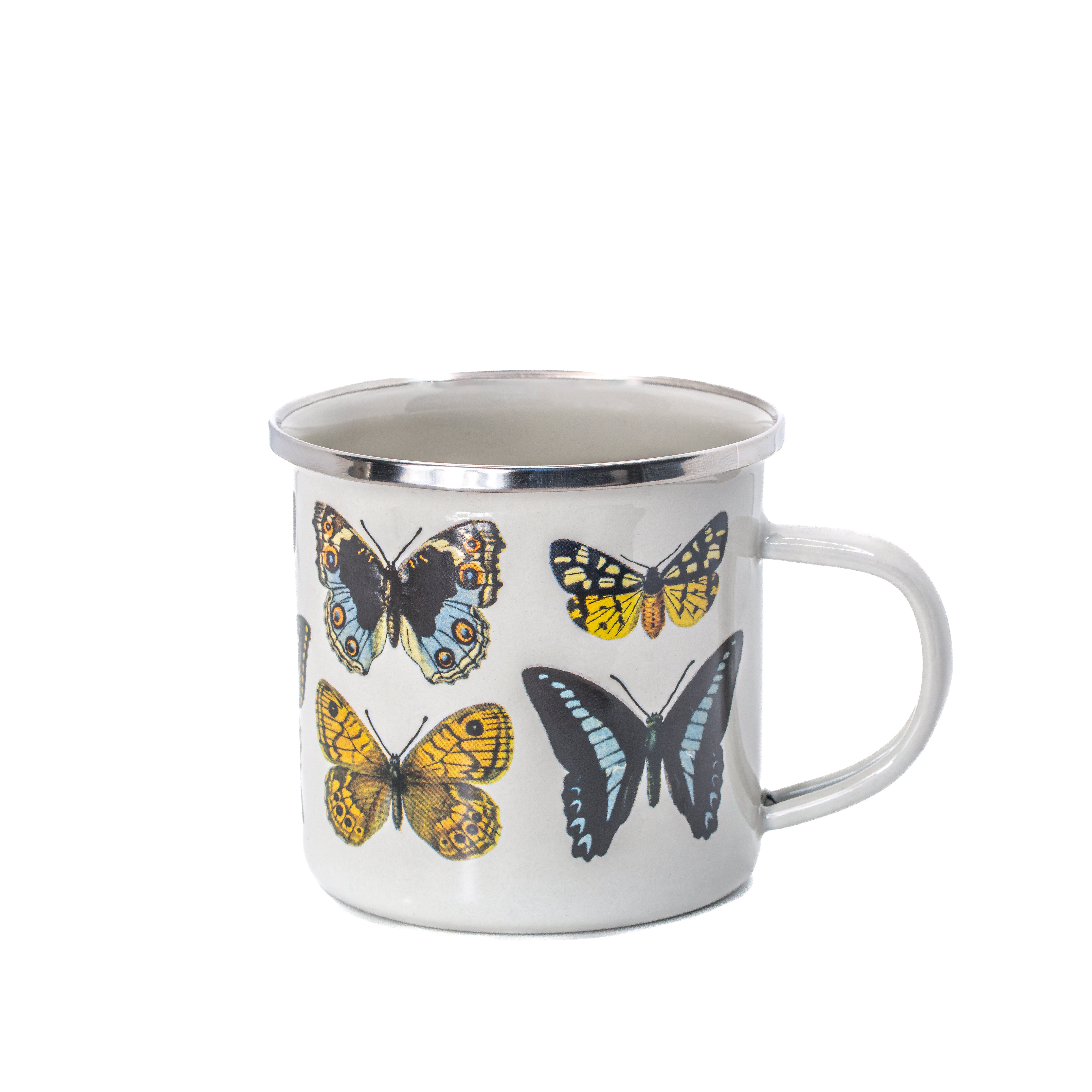 Sass & Belle Mug - Vintage Butterfly Enamel Mug
