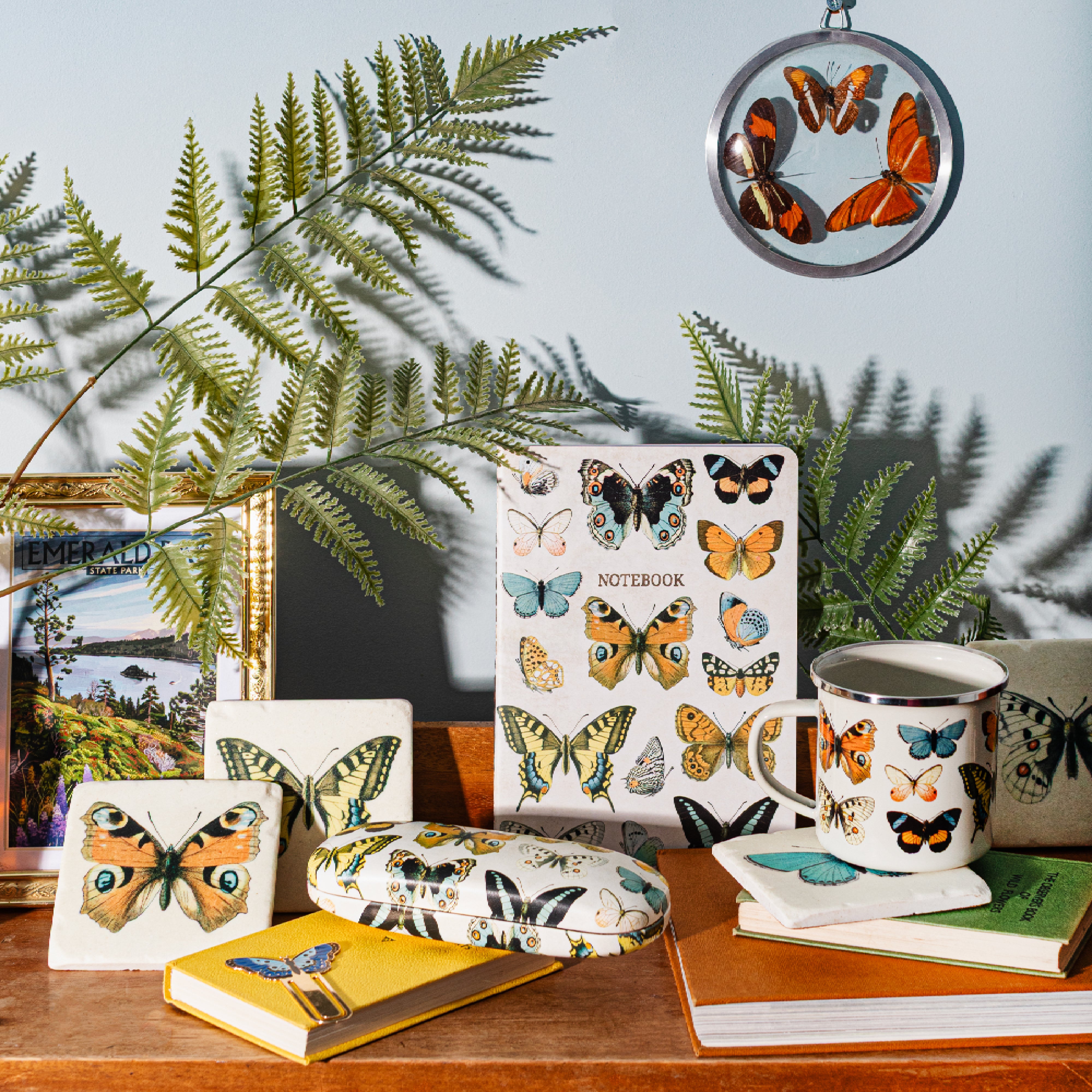 Sass & Belle Mug - Vintage Butterfly Enamel Mug