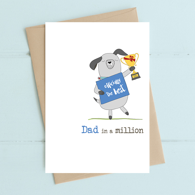 Dandelion Card - Dad in a Million