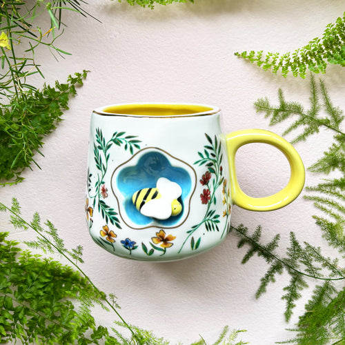 Disaster Designs Ceramics 3D Cup - Secret Garden Bee