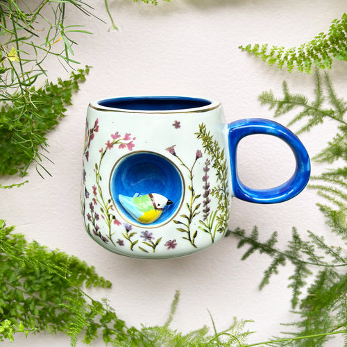 Disaster Designs Ceramics 3D Cup - Secret Garden Bird
