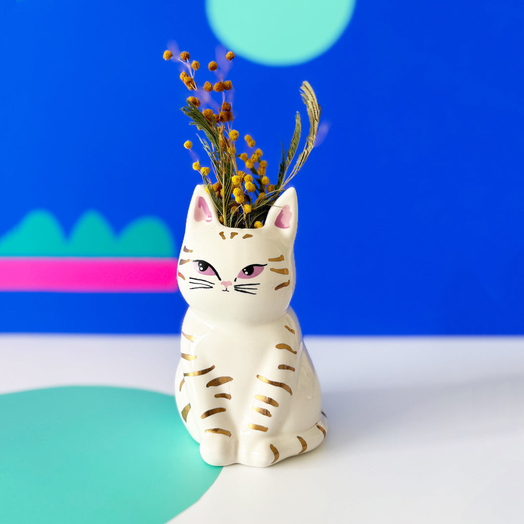 Disaster Designs Ceramics - Catnip Cat Vase