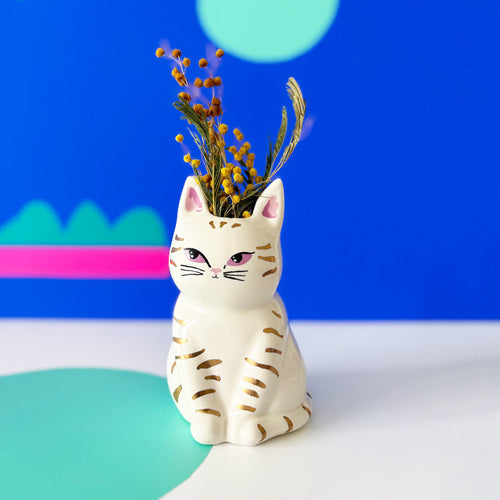 Disaster Designs Ceramics - Catnip Cat Vase