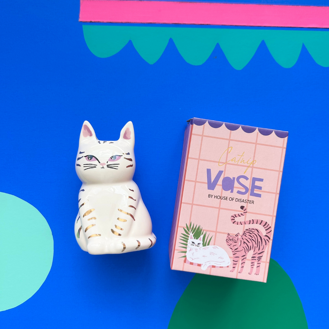 Disaster Designs Ceramics - Catnip Cat Vase