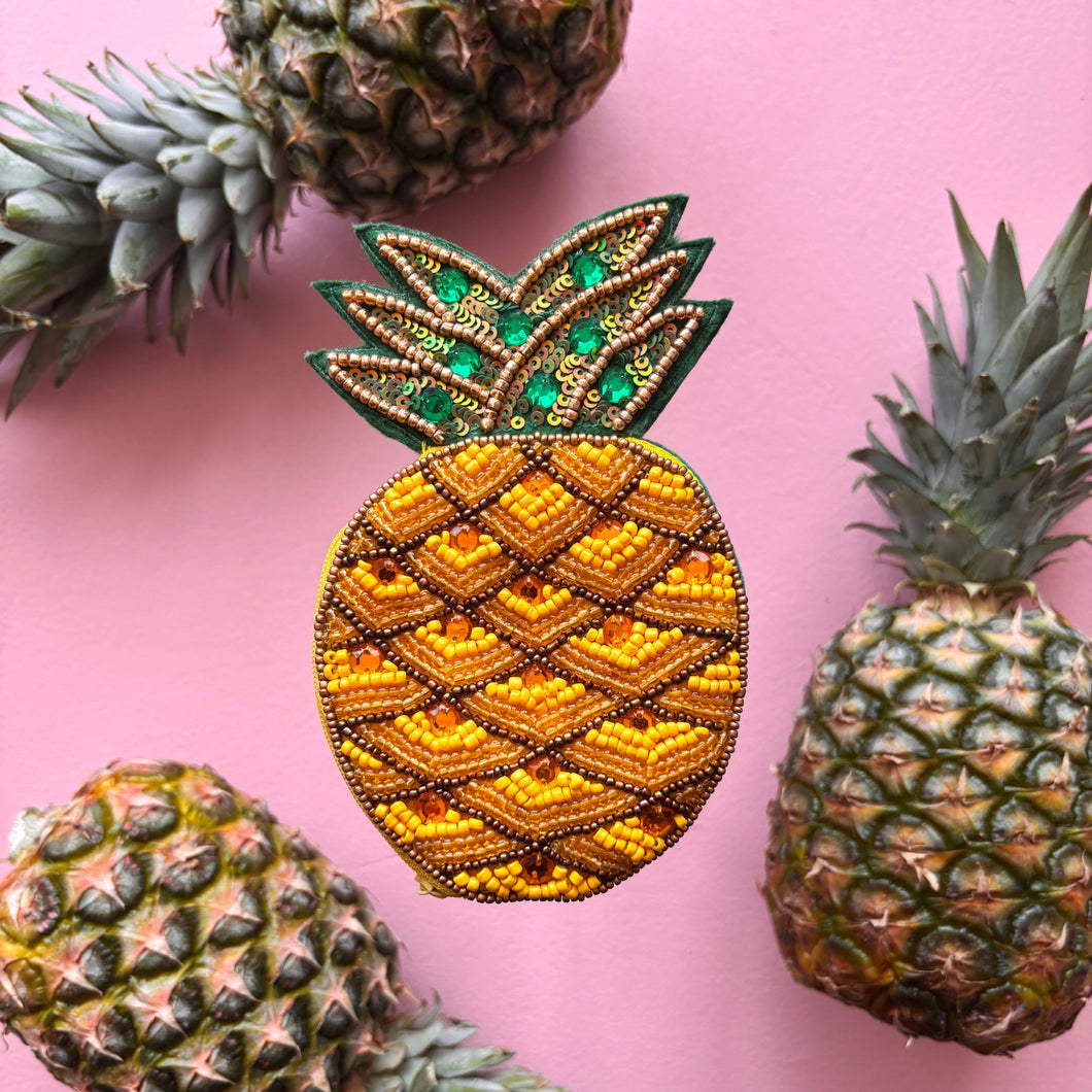 Disaster Designs Purse - Beaded Fruity Pineapple