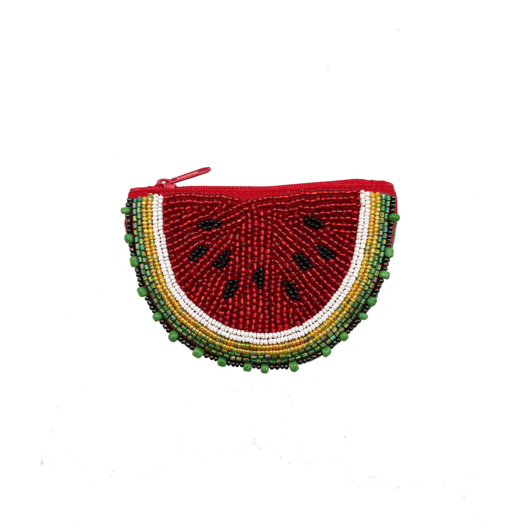 Disaster Designs Purse - Beaded Fruity Watermelon